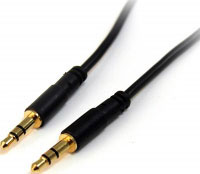 Startech.com Cable de Audio Estreo 3,5mm Delgado 3 pies - M/M (MU3MMS)